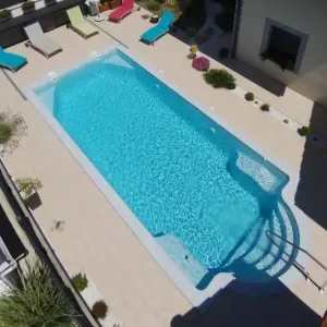 Piscina Clásica Fibra Hawaiian 10x4,2x1,45mts